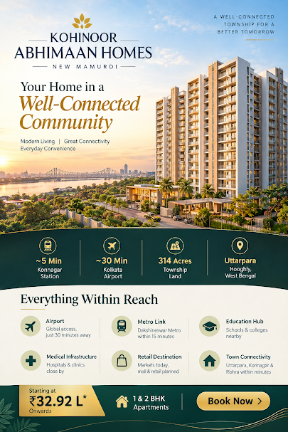 Shriram Township Uttarpara location at Hind Motor, Uttarpara near Kolkata
